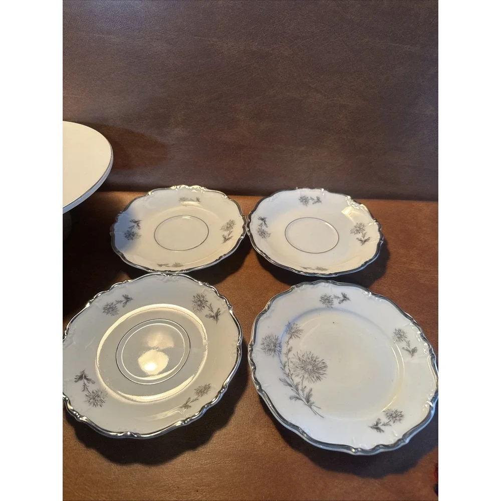 Aladdin Fine China Summer Time 4- Saucer Made in Germany Bavaria